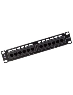 PATCH PANEL 12 PTOS UTP CAT.6   10" KRONE Y 110 DUAL IDC...