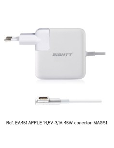 ALIMENTADOR PORT.  45W EIGHTT  ESPECIFICO APPLE PN: EA451...