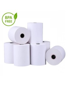 PAPEL TERMICO CAJA 100 ROLLOS  57X55X12 SIN BISFENOL A...