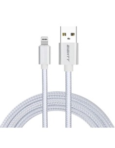 CABLE USB 2.0  1 M A LIGHTNING  CARGA TRENZADO IPHONE...