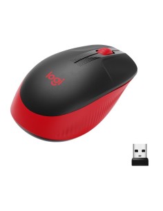 RATON WIRELESS LOGITECH M190   NEGRO ROJO PN: 910-005908...