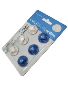 ORGANIZADOR CABLE PACK 6 UNDS  3 BLANCOS 3 AZUL PN:...