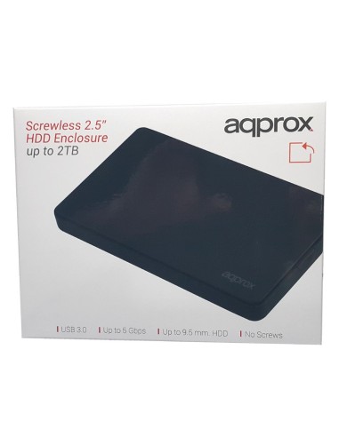 CAJA 2.5" USB 3.0 APPROX NEGRA  ADMITE HASTA...