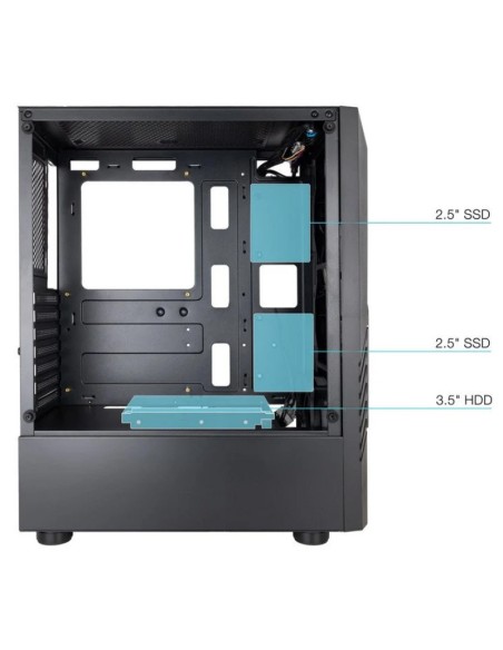 CAJA SEMITORRE ATX TOOQ        BIOHAZARD NEGRA PN: TQGCC102-B EAN: 8433281013605   