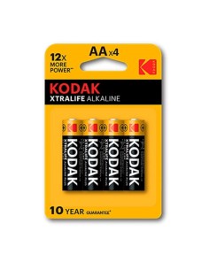 PILAS  AA  4 UNDS KODAK        ALCALINA XTRALIFE PN:...