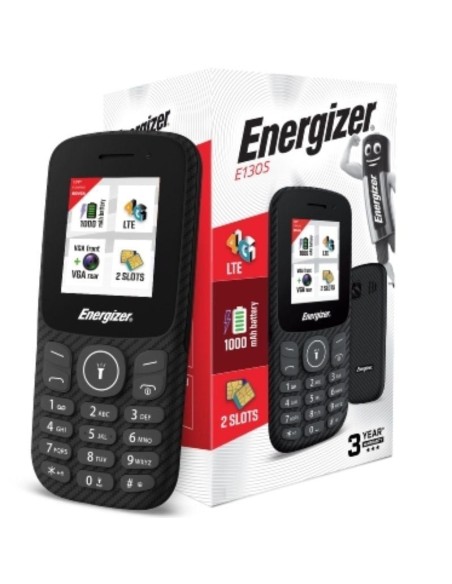 MOVIL ENERGIZER E130SEU1 4G    NEGRO PN: E130S EAN: 3492548233014   