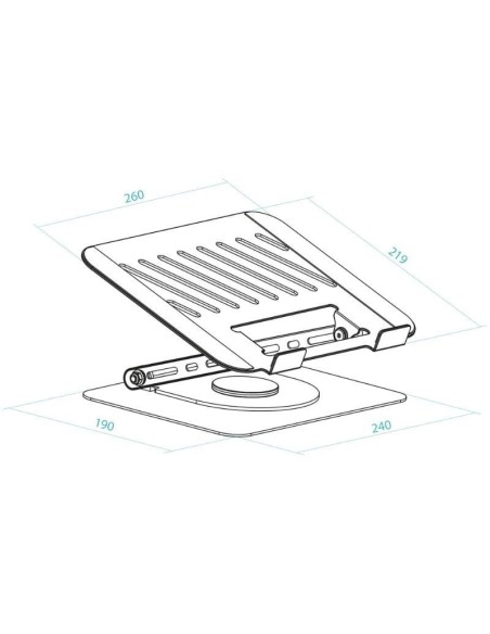 SOPORTE PORTATIL VESA HASTA 17 " PN: PH-DAFNE-S EAN: 8433281016415   