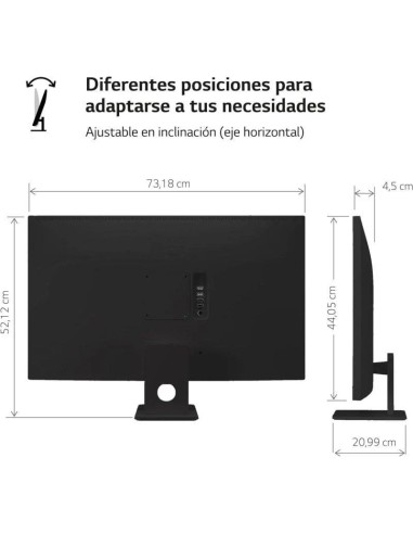SMART MONITOR 31.5" LG 32SR50F -B SMART TV...