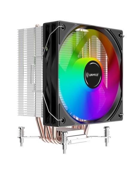 VENTILADOR Y DISIP. UNYKA      UNYCOOL H41 ARGB NEGRO PN: UK324012A EAN: 8436617921643   