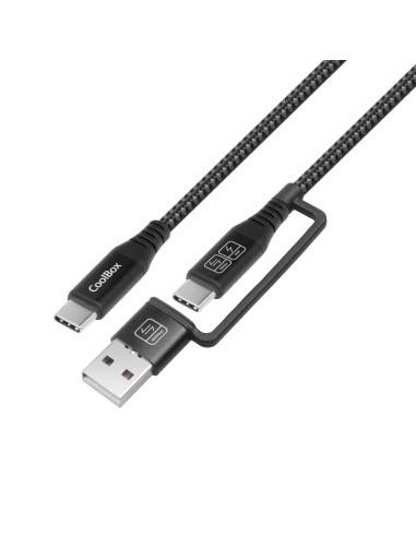 MULTICABLE USB TYPE C, USB A   COOLBOX 60W 3.0...