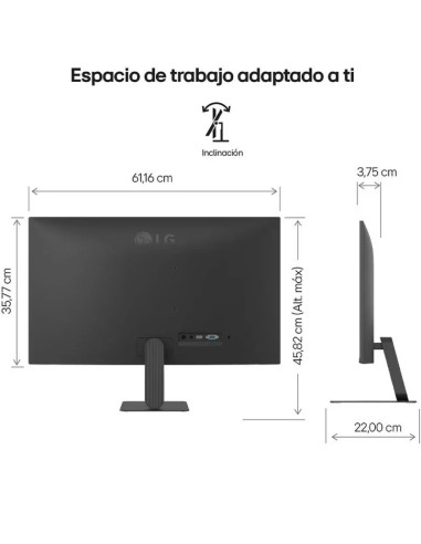 MONITOR   27" LG     27U411A-B FHD NEGRO PN:...
