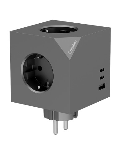 BASE 3 ENCHUFES CUBIK MAGNET   CON CARGA USB...