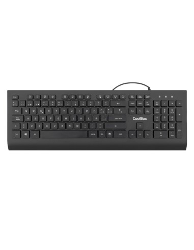 TECLADO USB COOLBOX FLATPRO    1.8M NEGRO PN:...