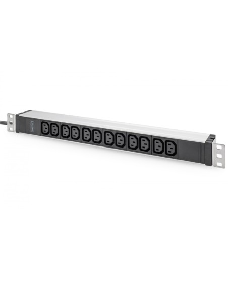 REGLETA 12 TOMAS ARMARIO RACK  19" 1U CABLE 2M PN: DN-95426 EAN: 4016032483472   